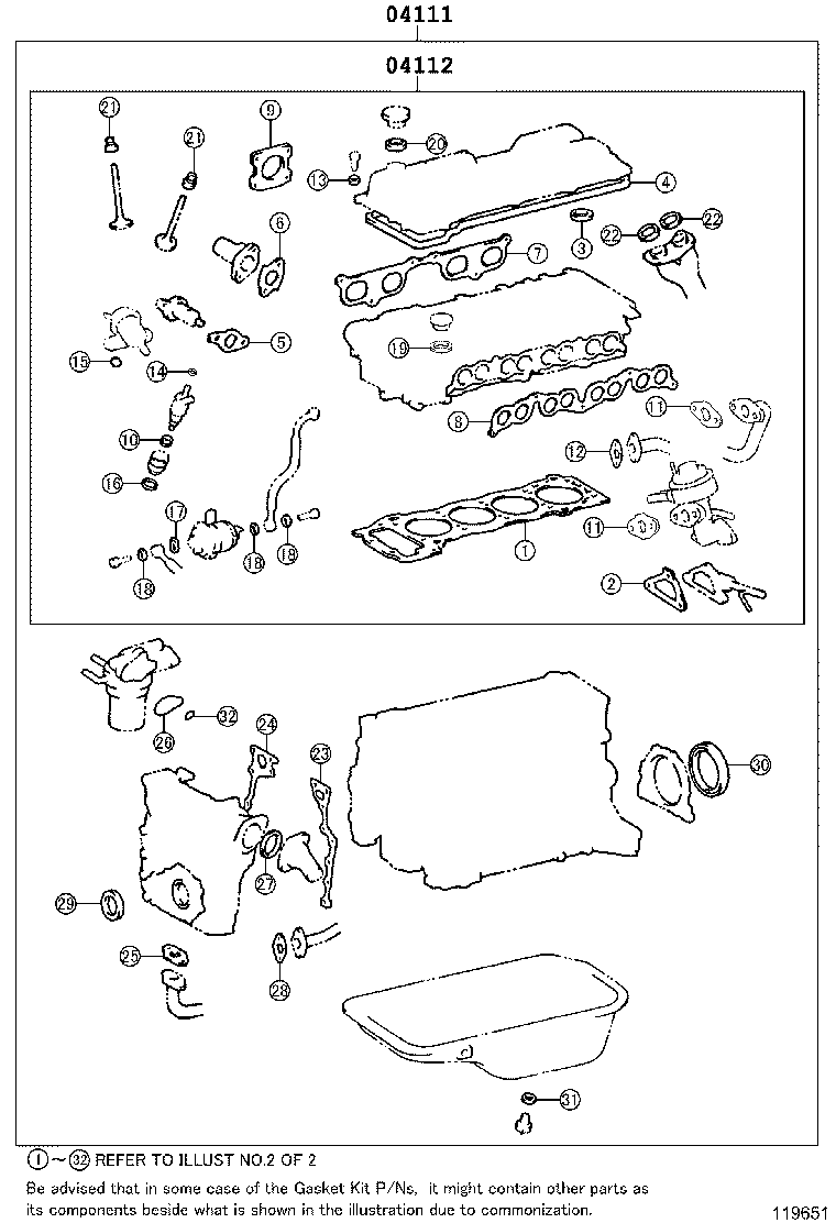 Engine Overhaul Gasket Kit
