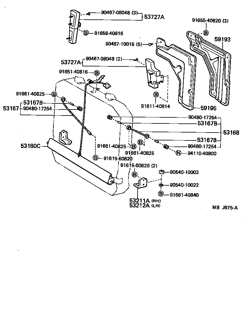 Radiator Support Wind Guide