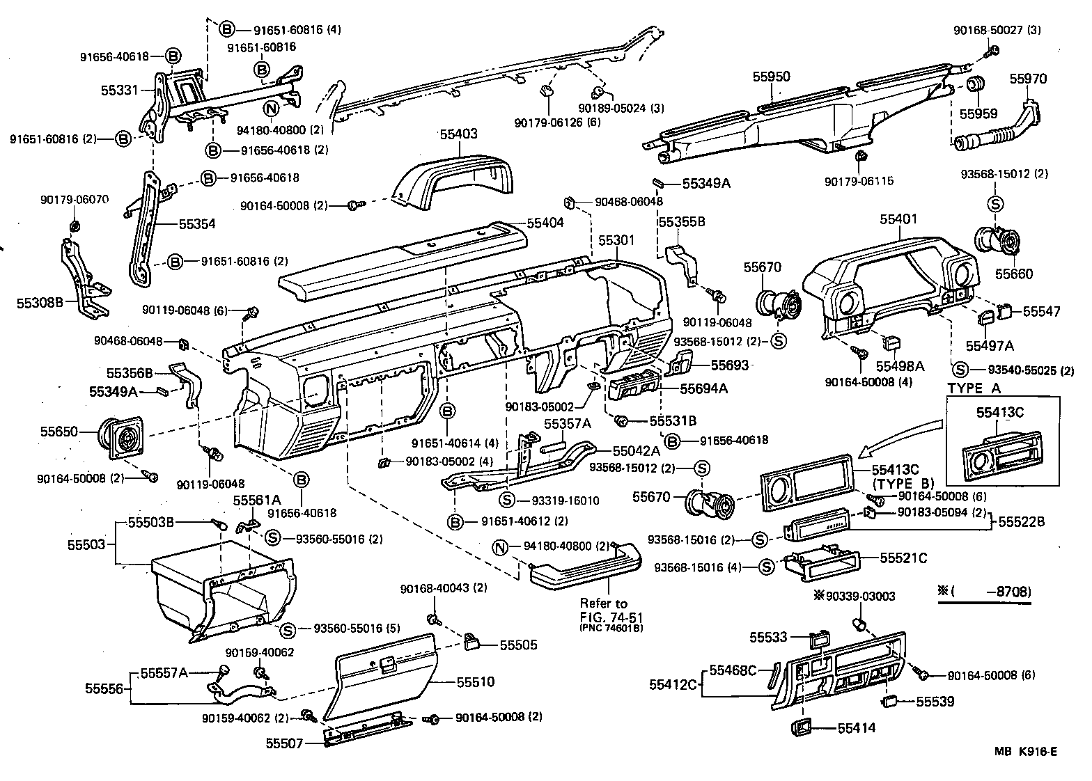 Instrument Panel Glove Compartment