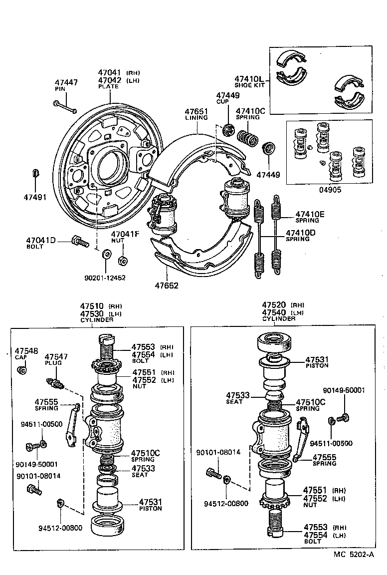 Front Drum Brake Wheel Cylinder