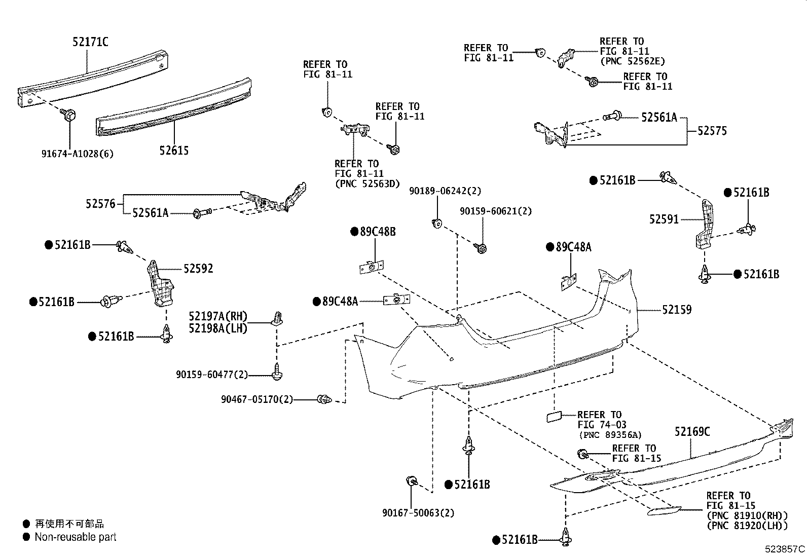Rear Bumper & Bumper Stay