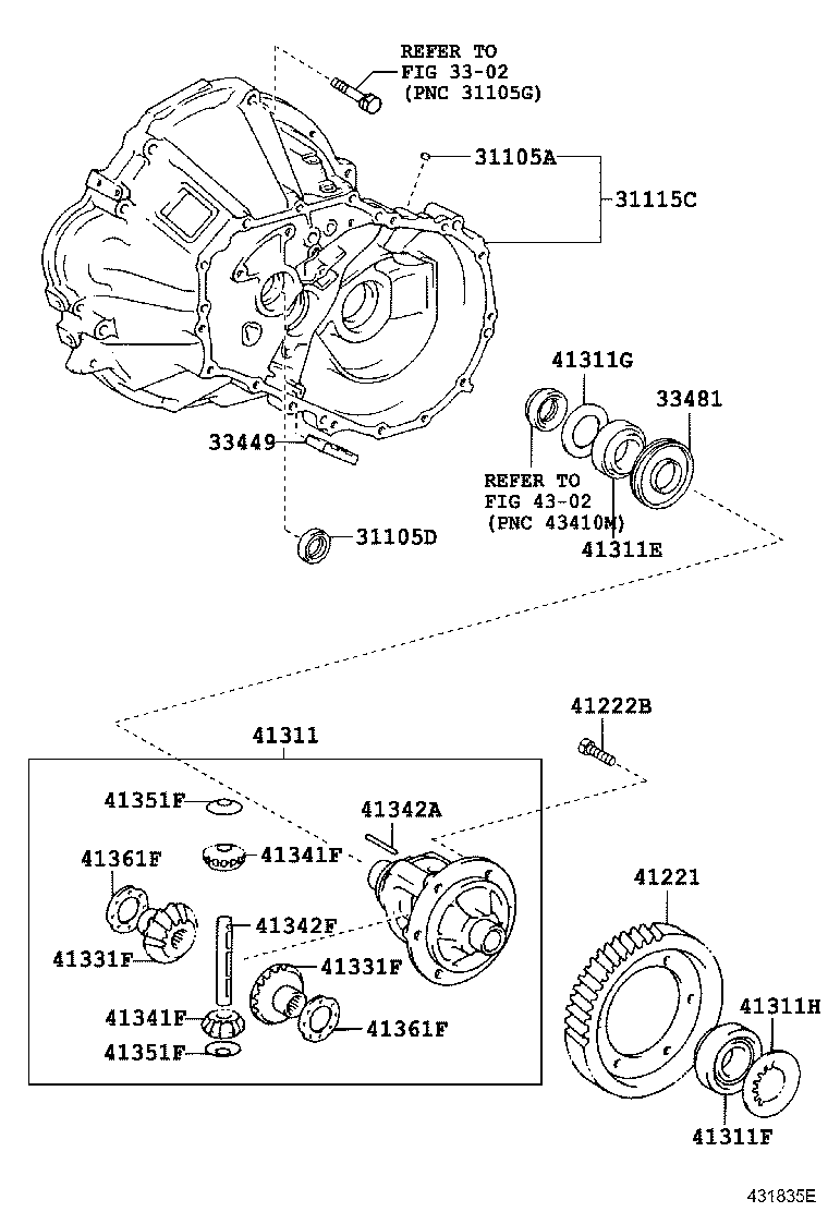 Front Axle Housing & Differential