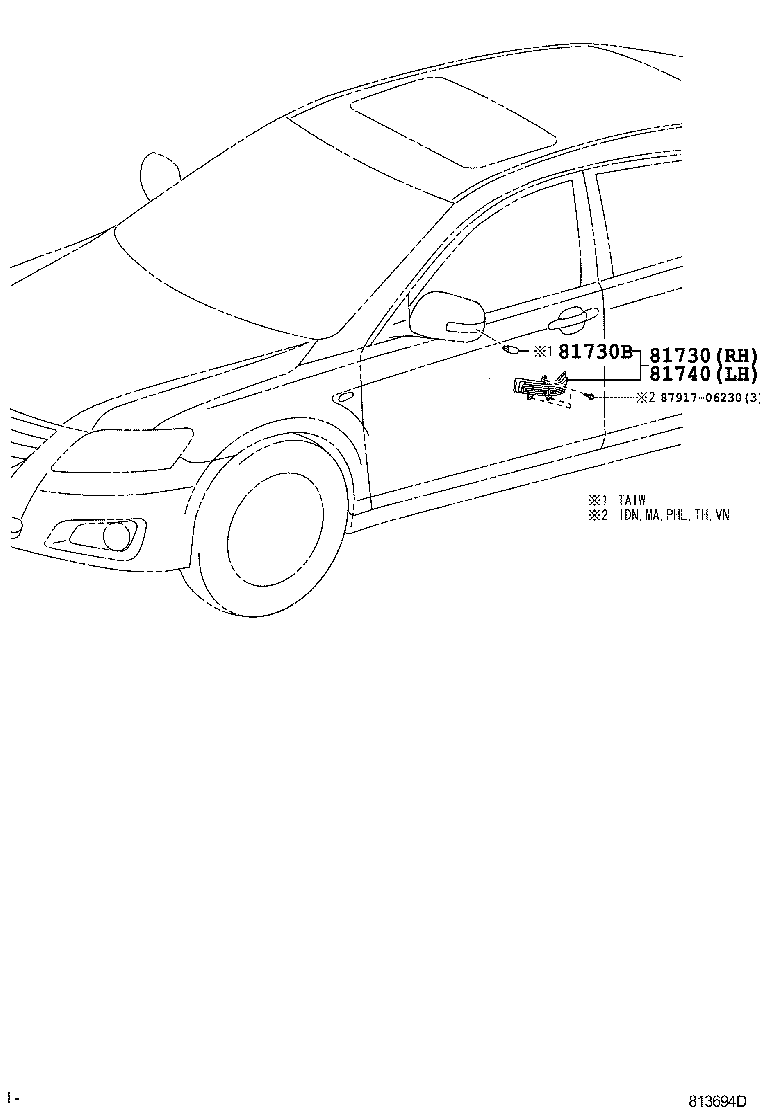 Turn Signal Lamp & Outer Mirror Lamp