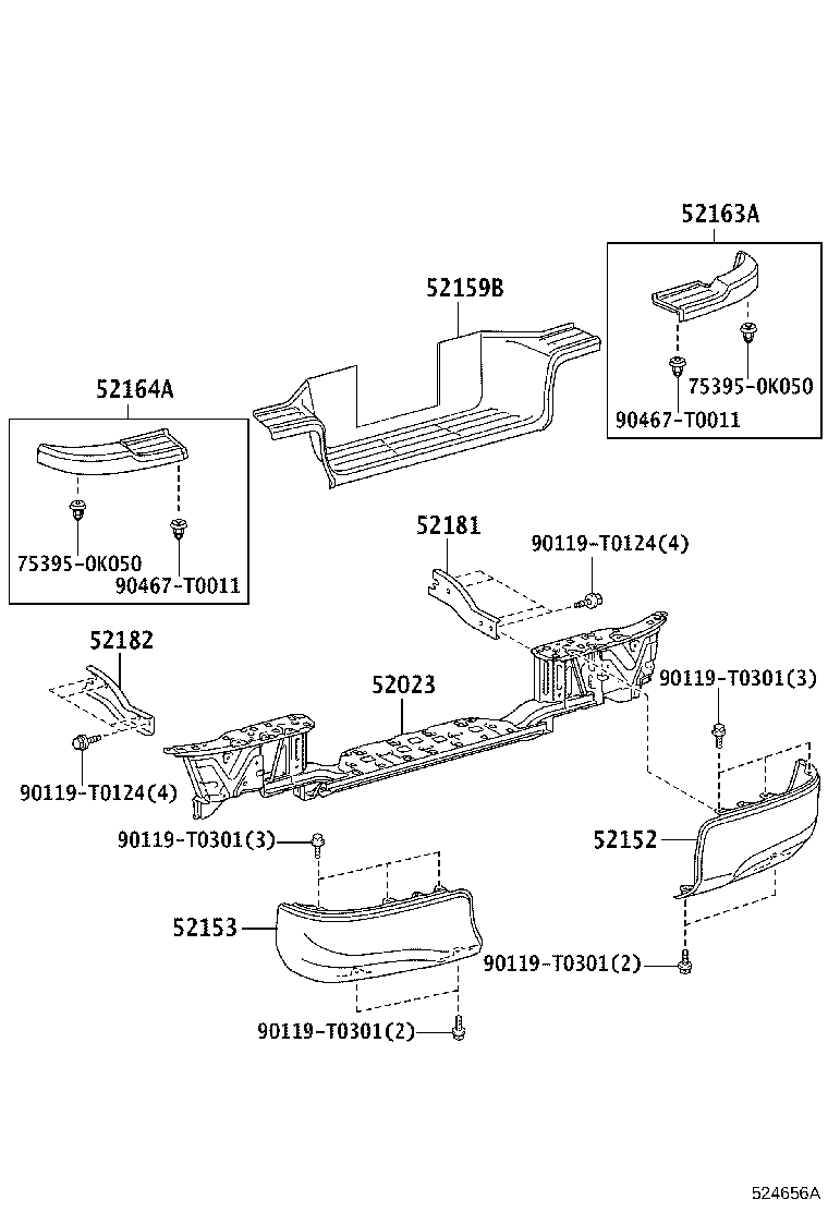 Rear Bumper & Bumper Stay