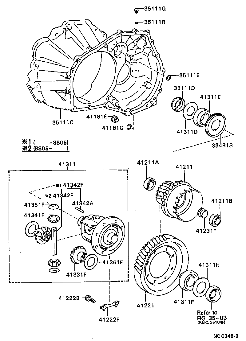 Front Axle Housing & Differential