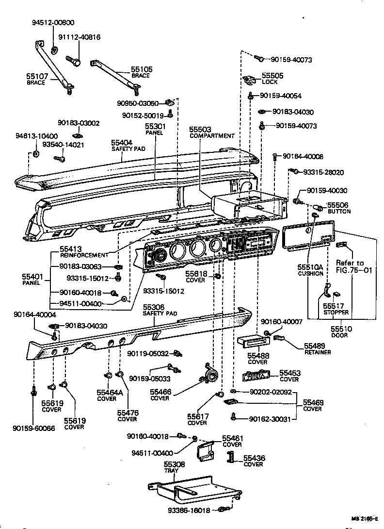Instrument Panel Glove Compartment