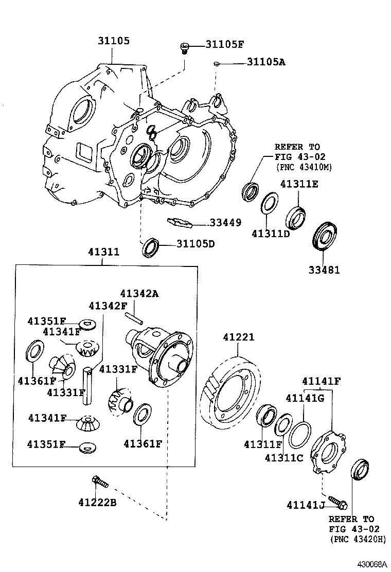 Front Axle Housing & Differential