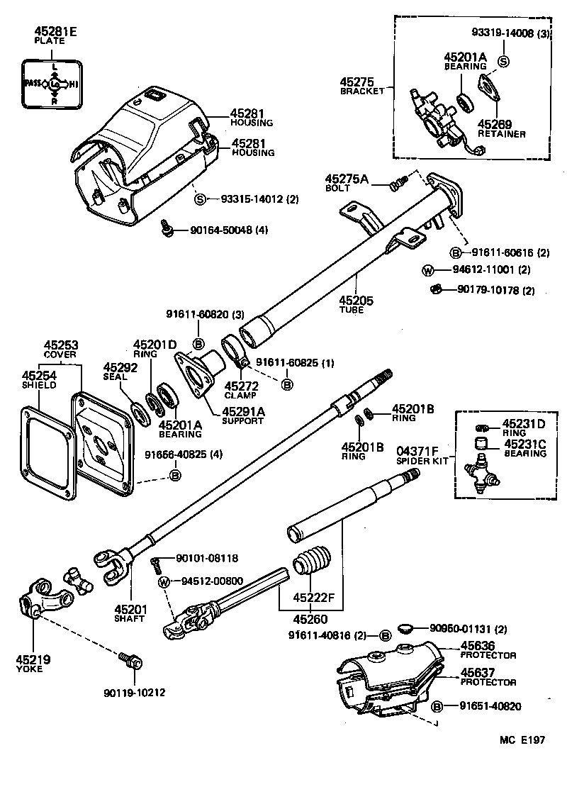 Steering Column & Shaft