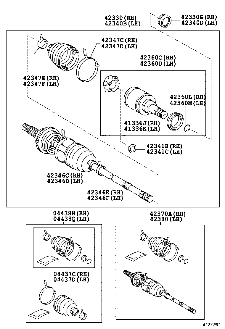 Rear Axle Shaft Hub