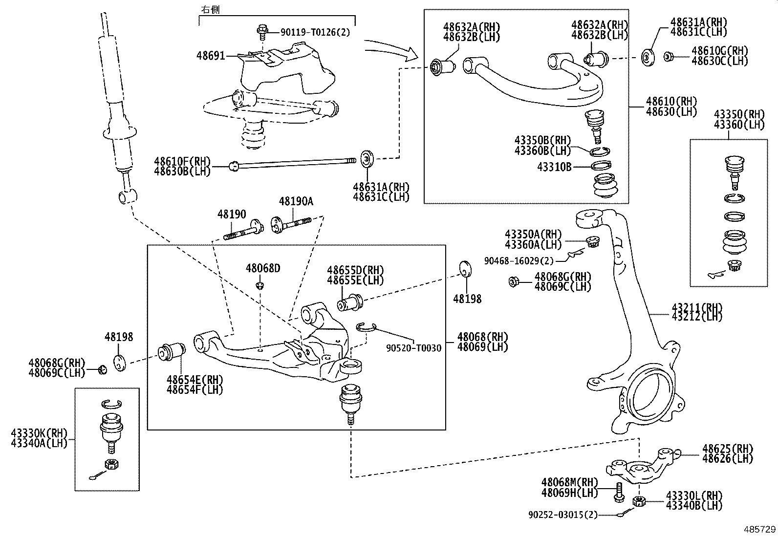 Front Axle Arm Steering Knuckle
