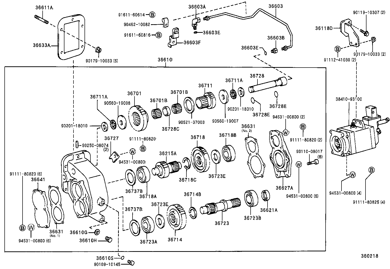 Power Takeoff Case Gear