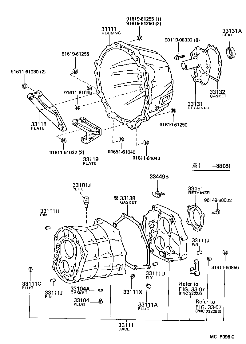 Clutch Housing + Transmission Case