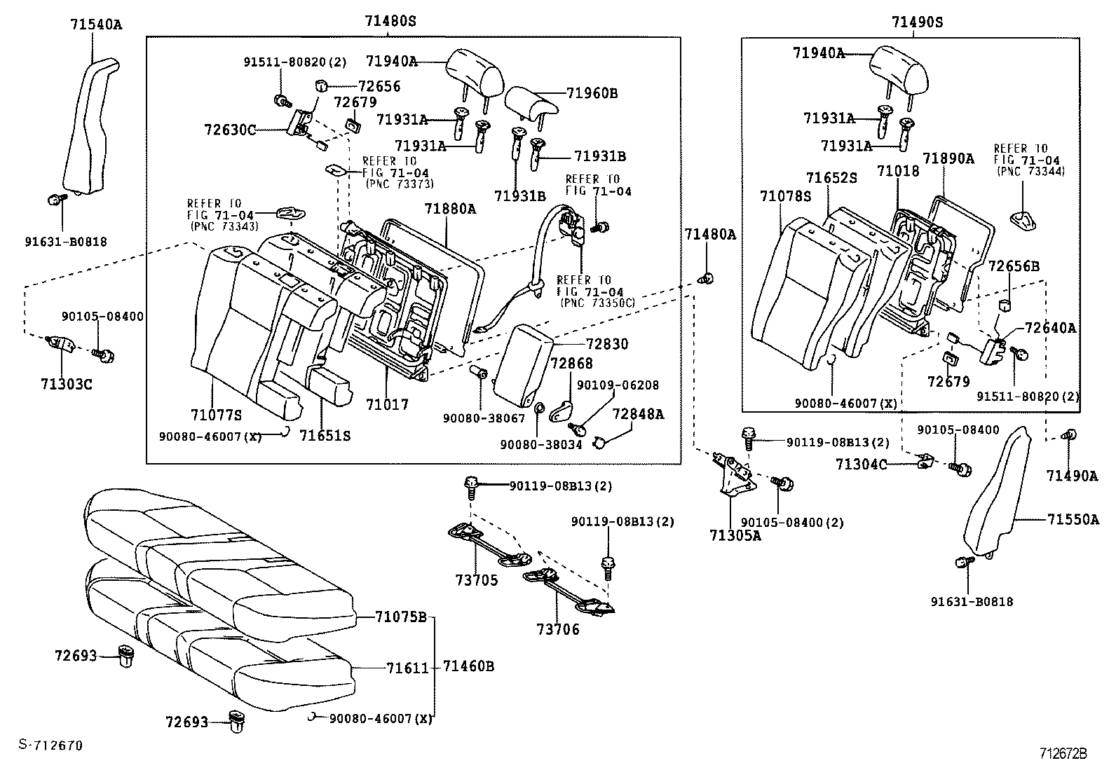 Rear Seat & Seat Track