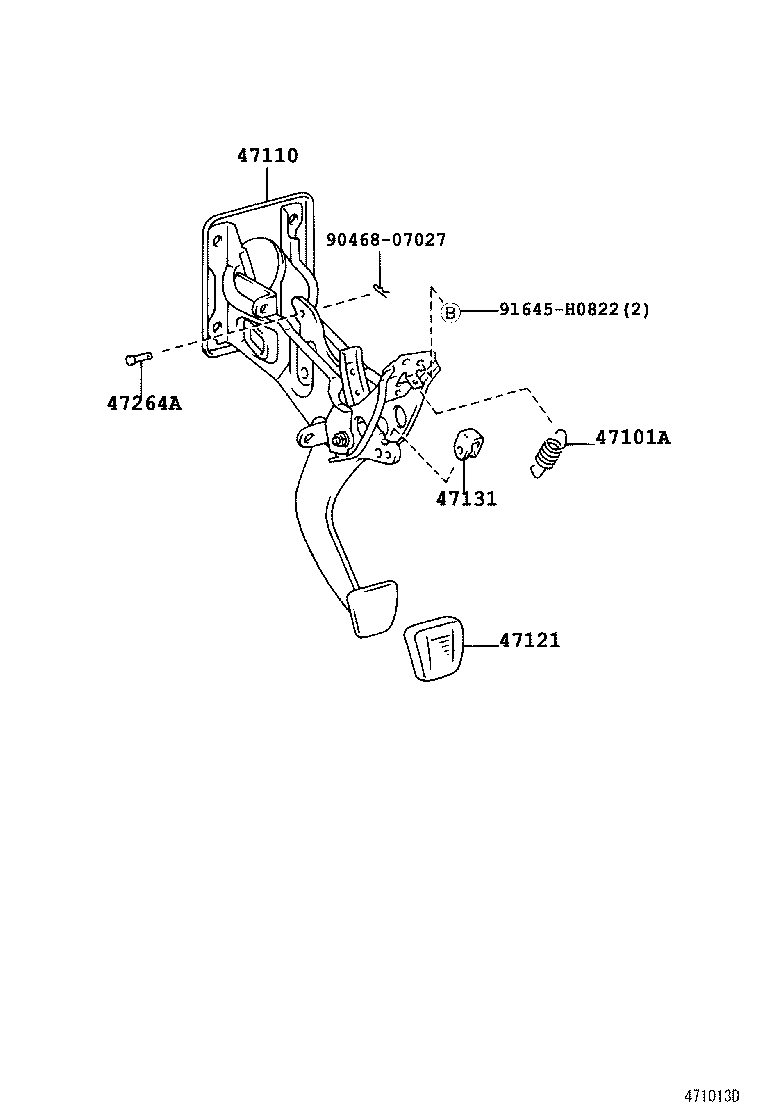 Brake Pedal & Bracket