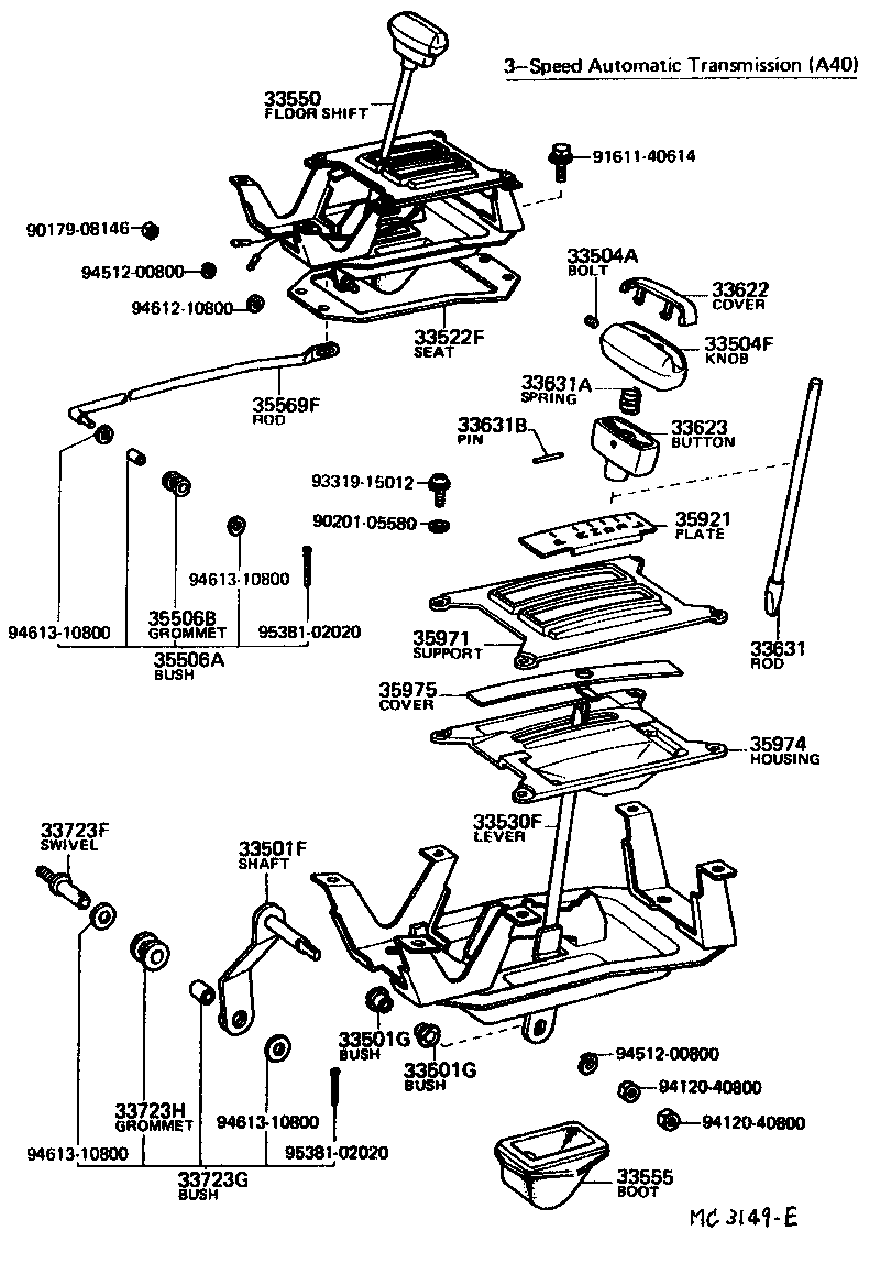 Shift Lever & Retainer
