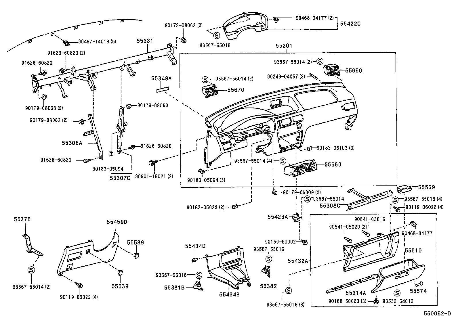 Instrument Panel Glove Compartment