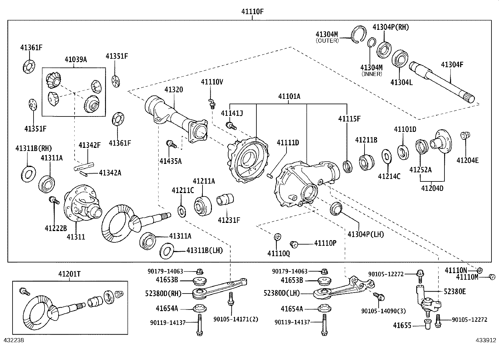 Front Axle Housing & Differential