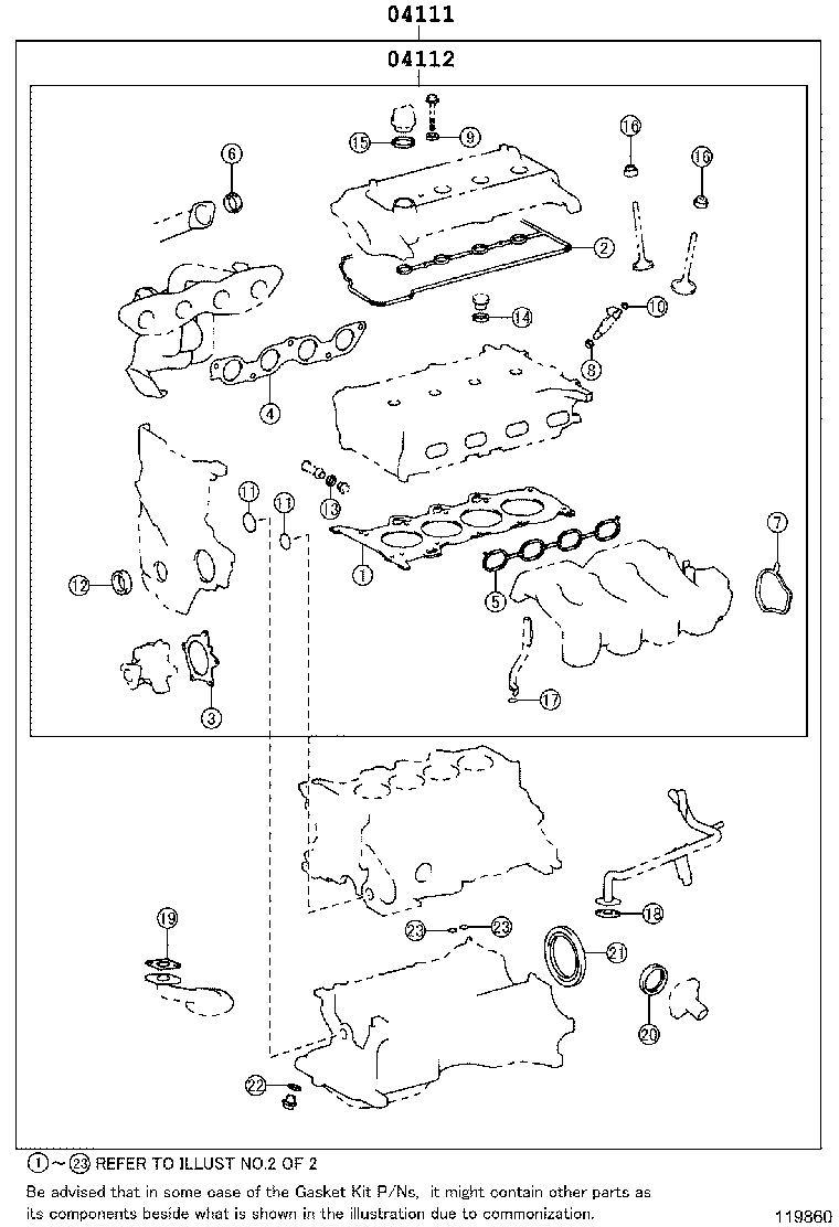 Engine Overhaul Gasket Kit