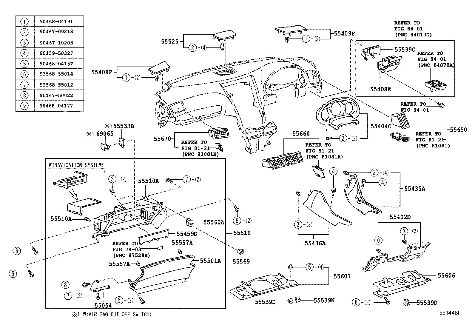 Instrument Panel Glove Compartment