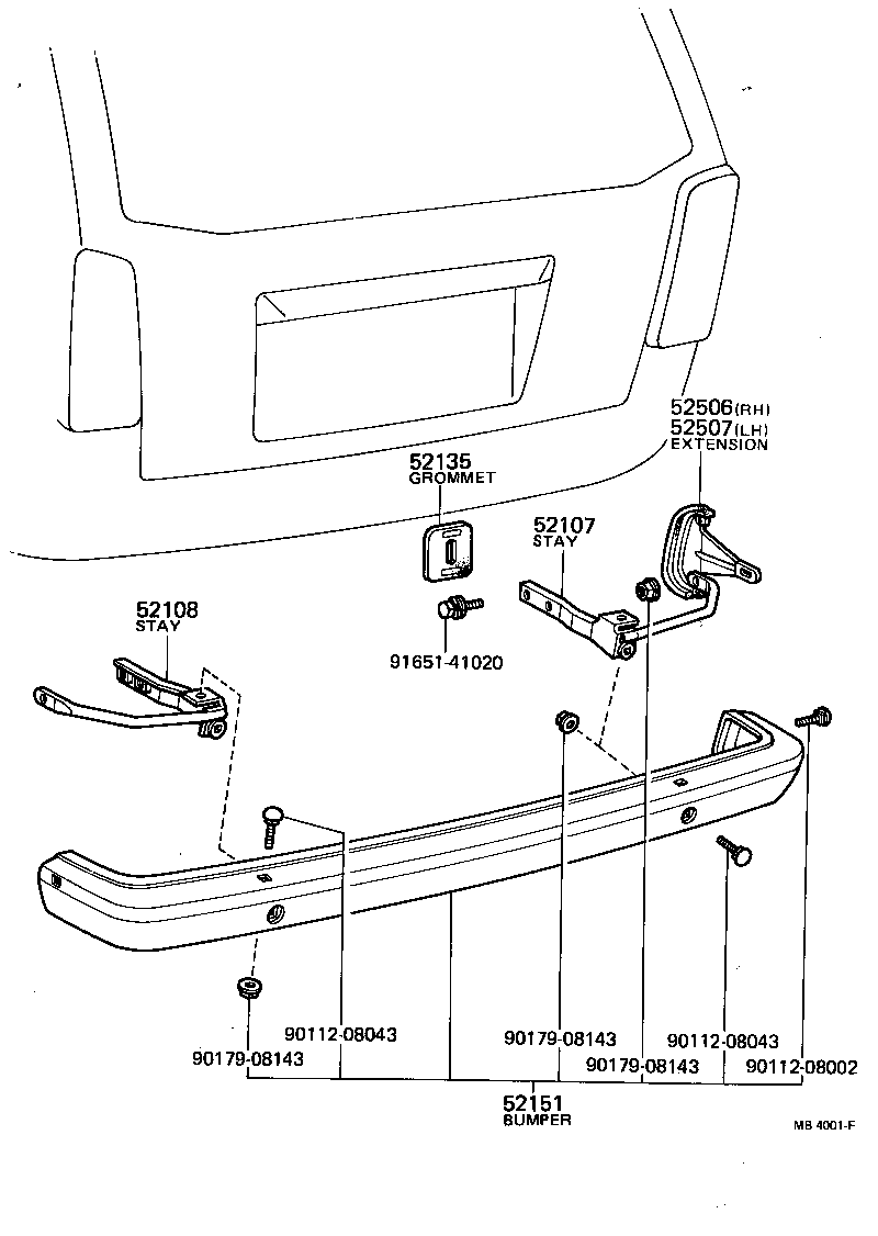 Rear Bumper & Bumper Stay