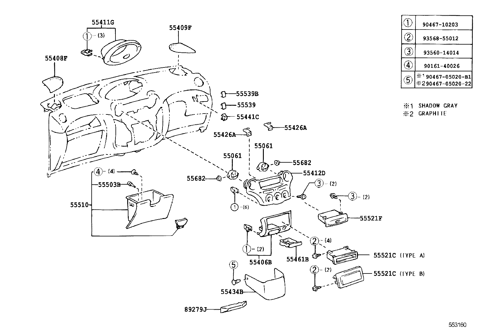 Instrument Panel Glove Compartment
