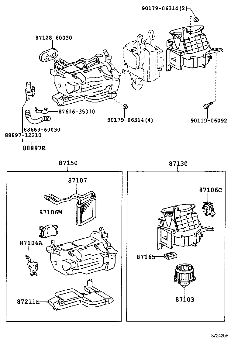 Heating Air Conditioning Heater Unit Blower