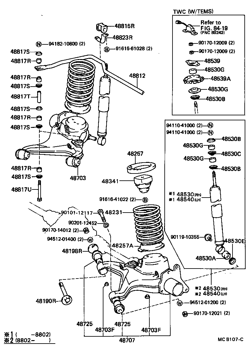 Rear Spring & Shock Absorber