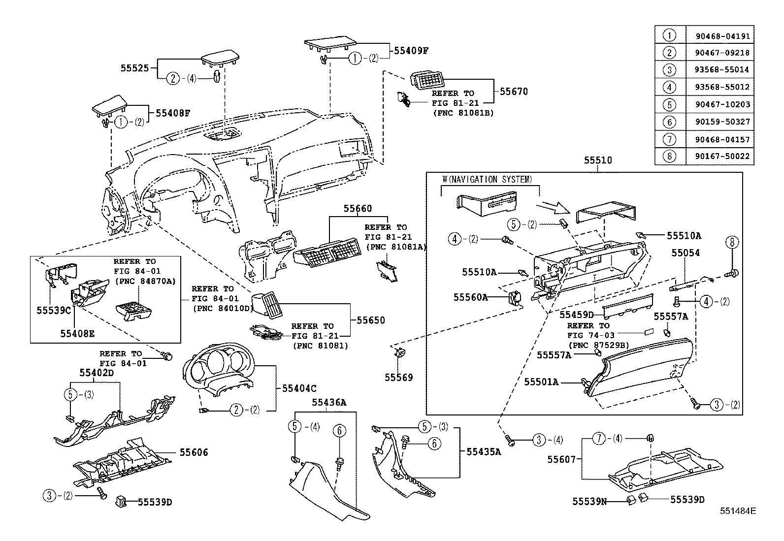 Instrument Panel Glove Compartment