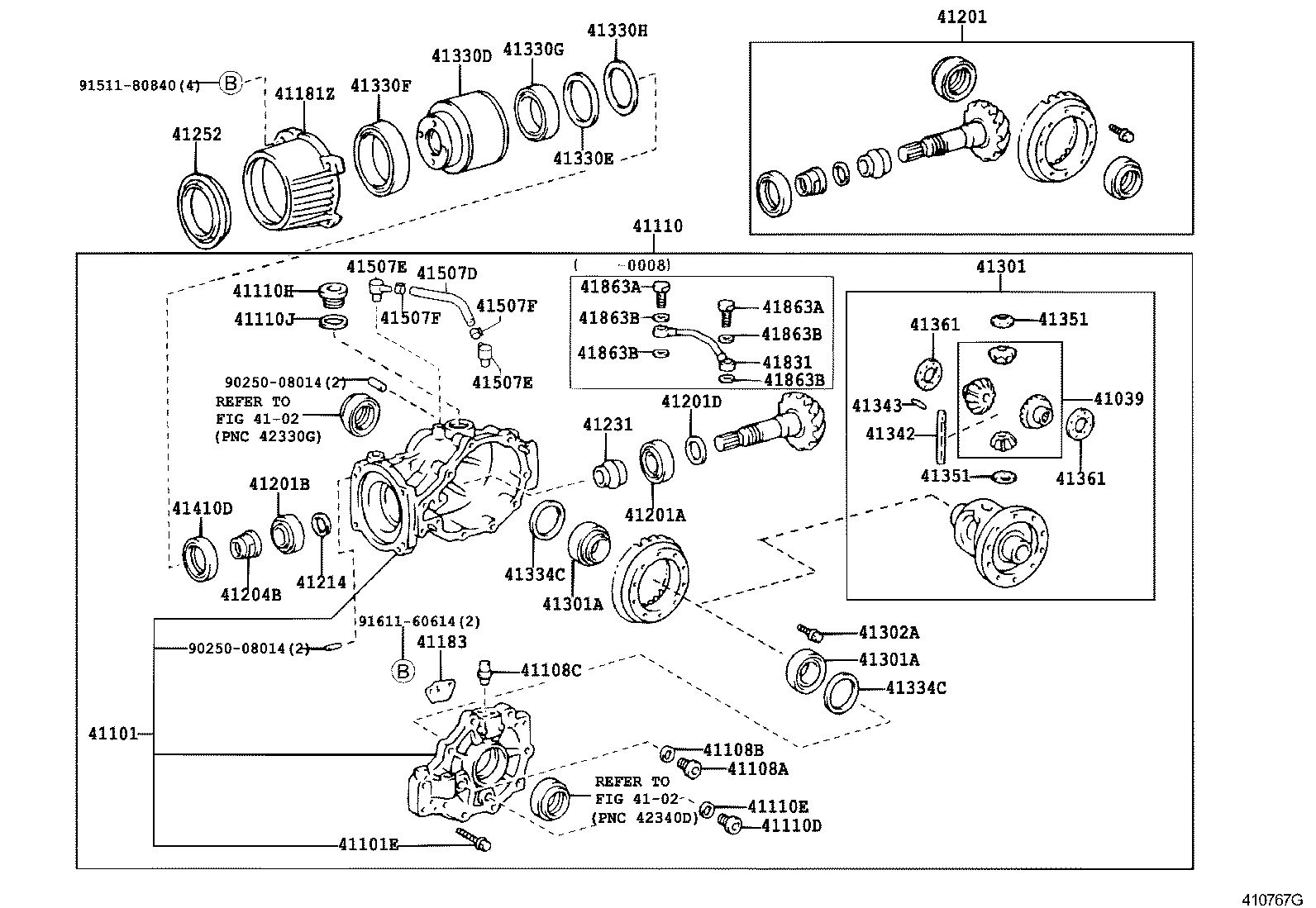 Rear Axle Housing Differential