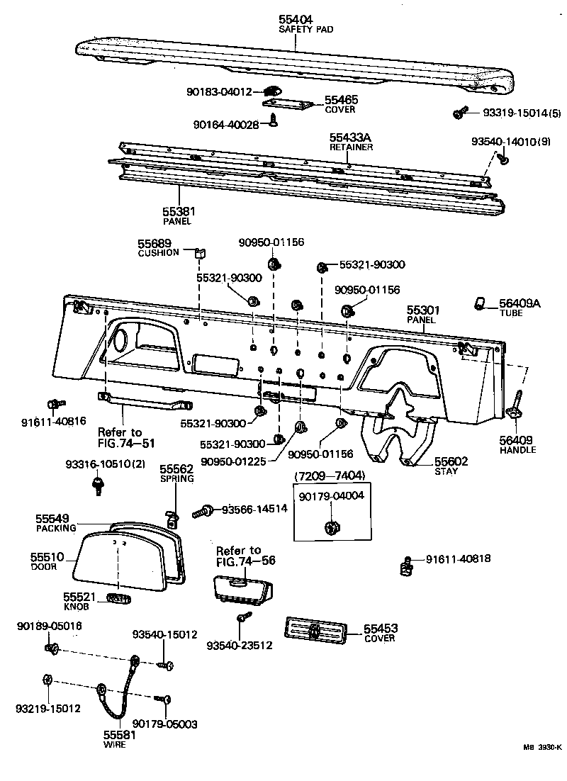 Instrument Panel Glove Compartment