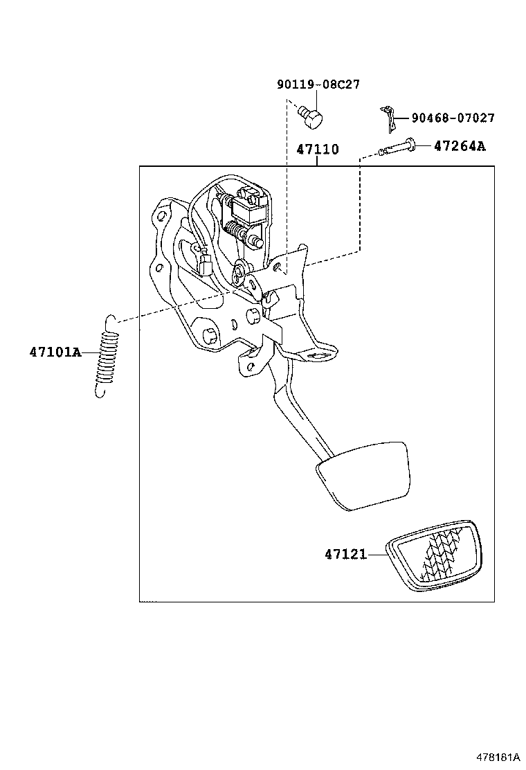 Brake Pedal & Bracket