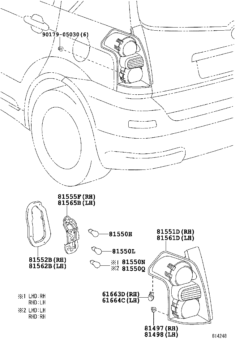 Lámpara combinada trasera