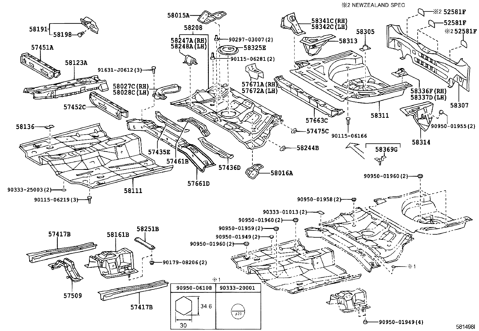 Floor Pan & Lower Back Panel