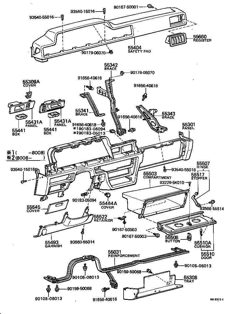 Instrument Panel Glove Compartment