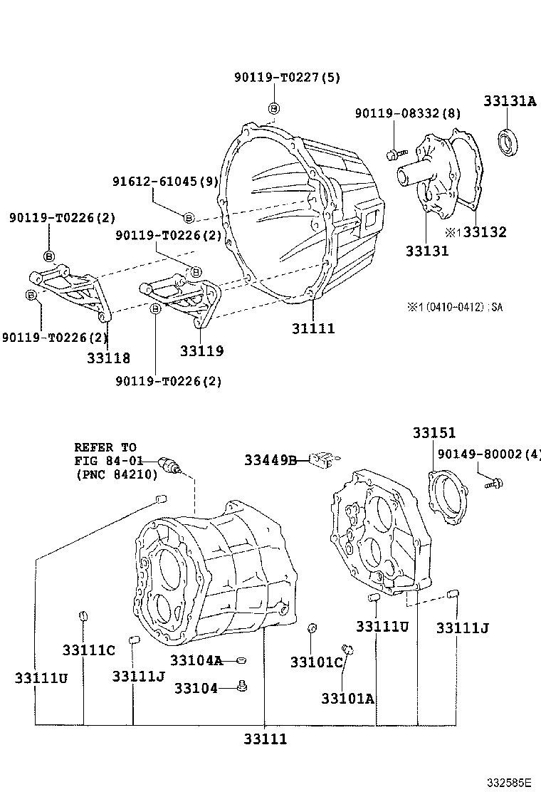 Clutch Housing + Transmission Case