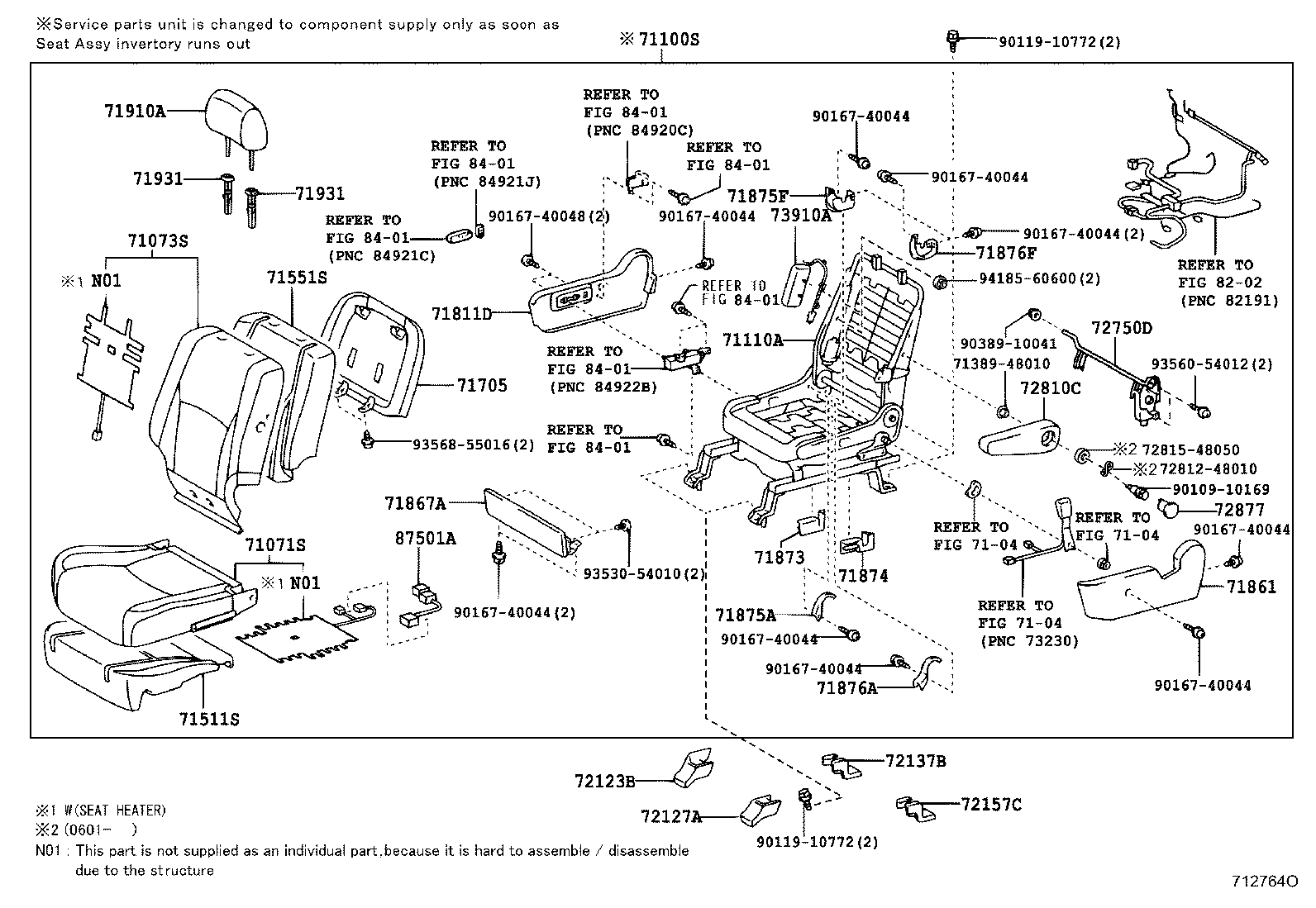 Front Seat & Seat Track