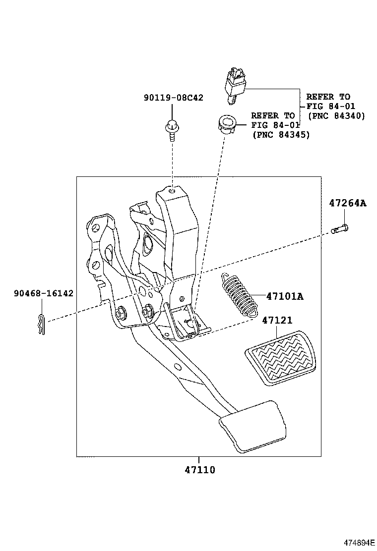 Brake Pedal & Bracket