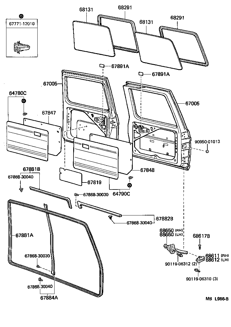 Back Door Panel Glass