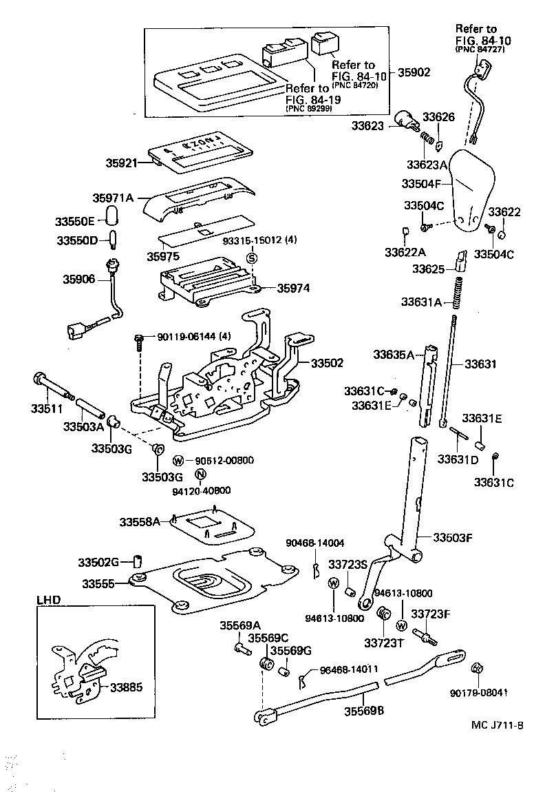 Shift Lever & Retainer