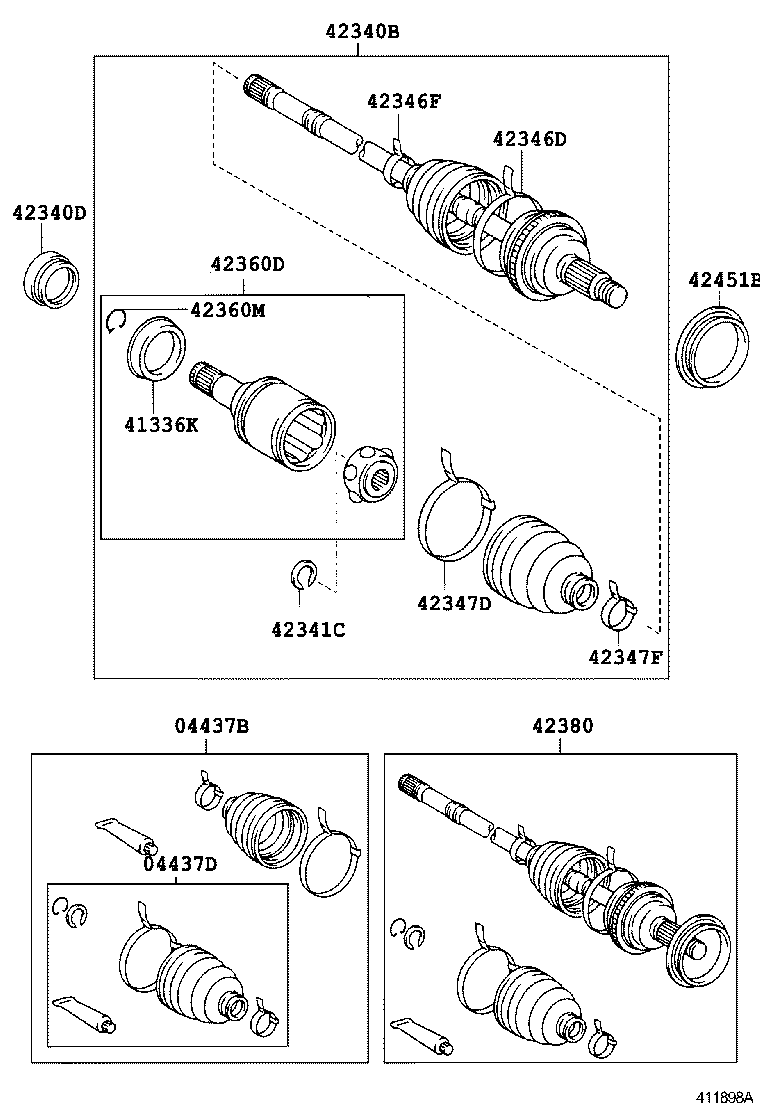 Rear Axle Shaft Hub