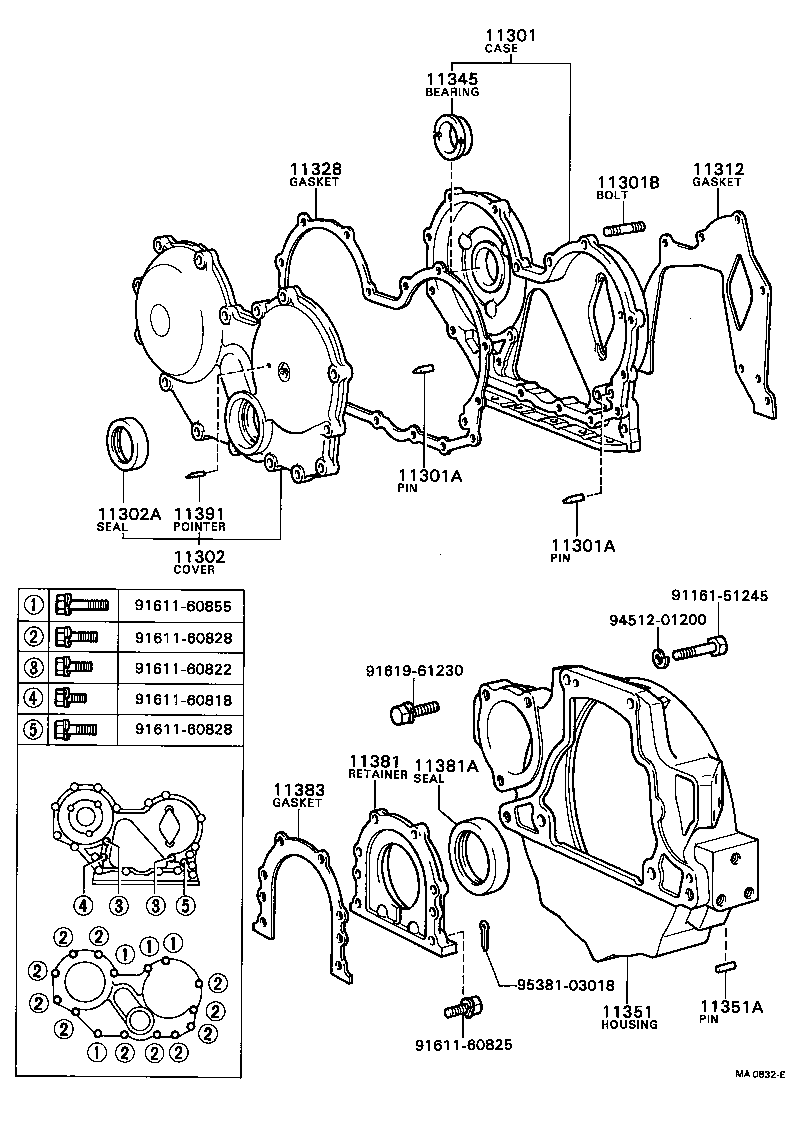 Timing Gear Cover & Rear End Plate