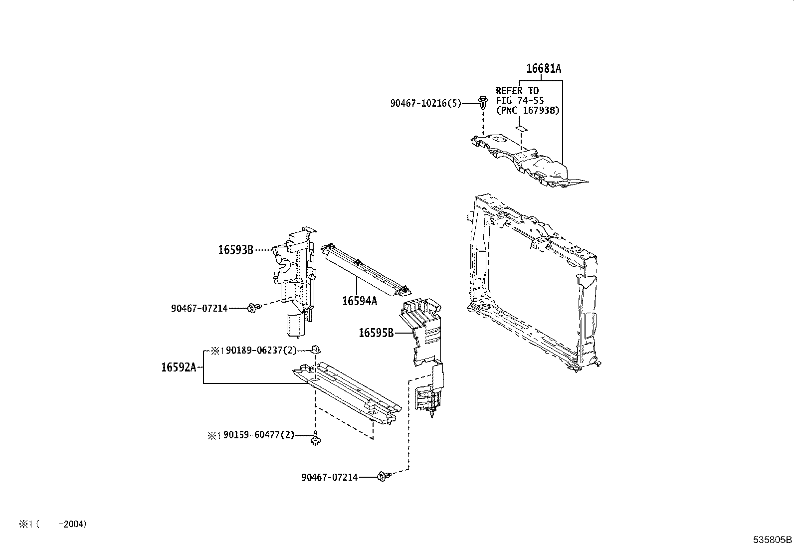 Front Fender Apron Dash Panel