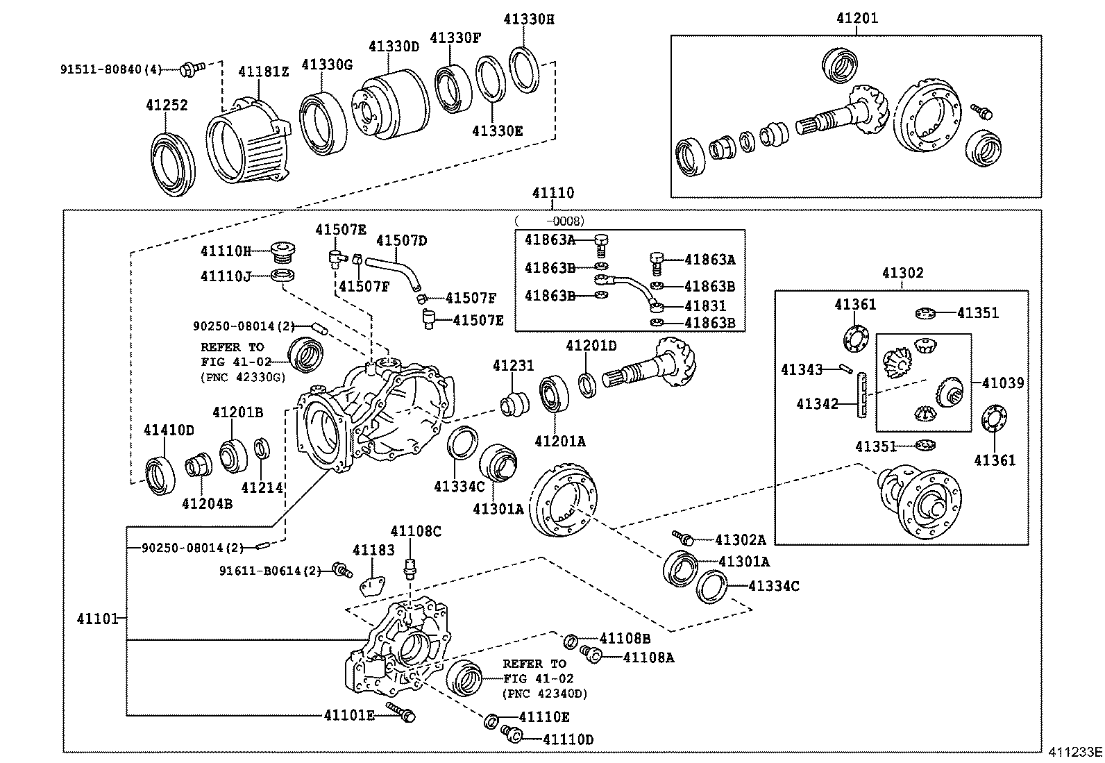 Rear Axle Housing Differential