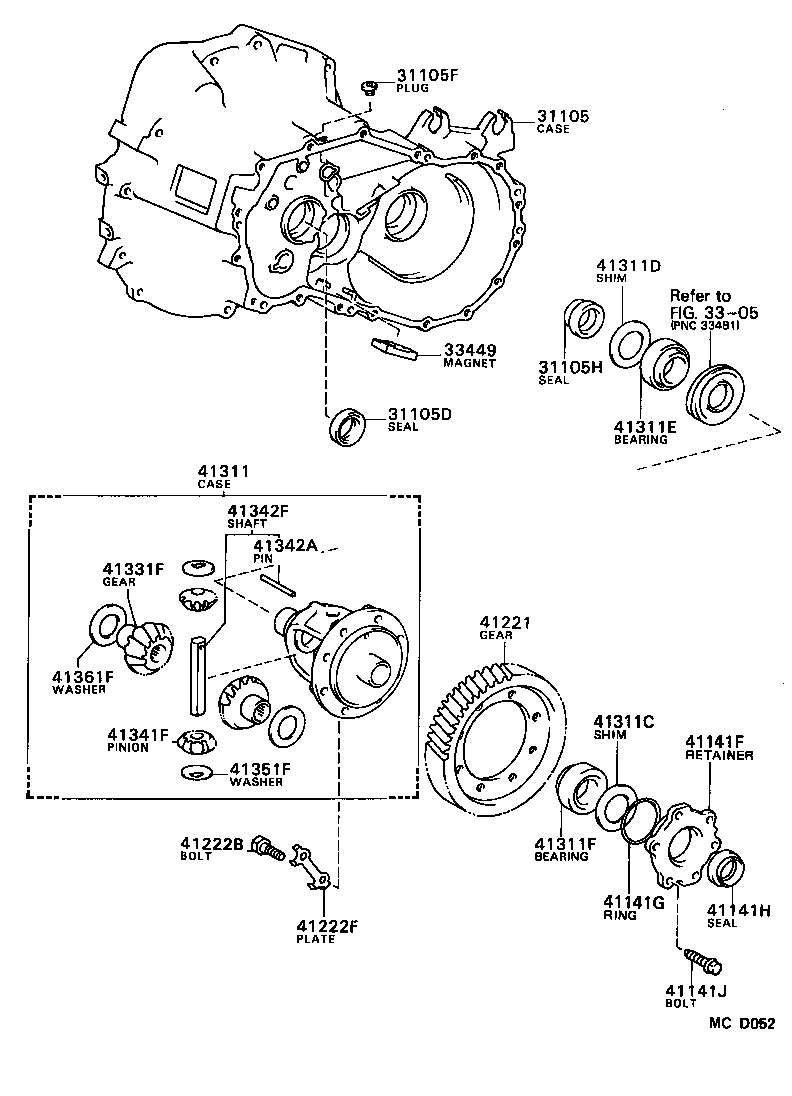 Front Axle Housing & Differential