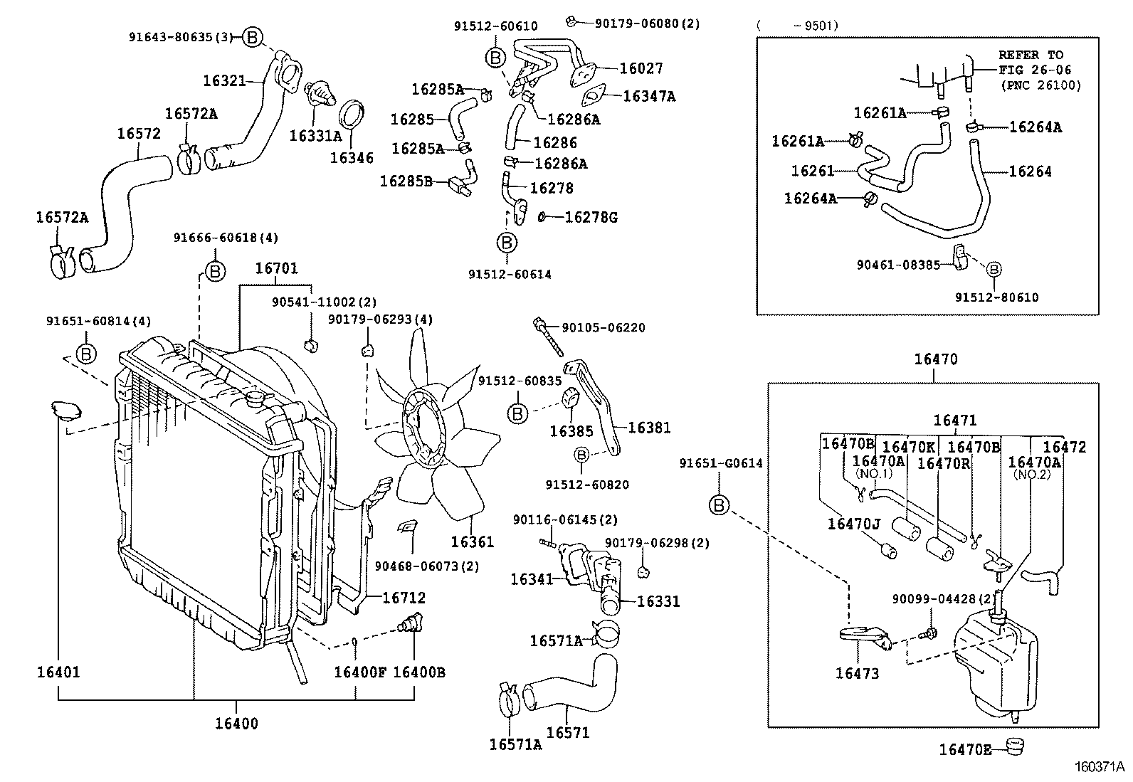Radiator Water Outlet