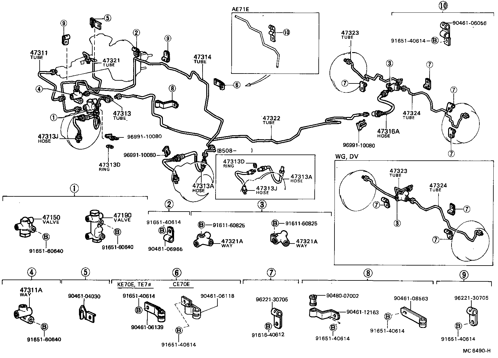 Abrazadera del tubo de freno