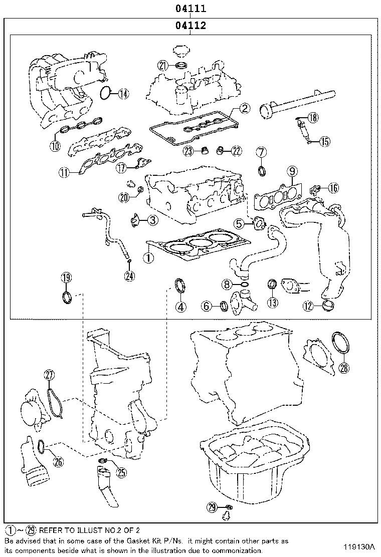 Engine Overhaul Gasket Kit