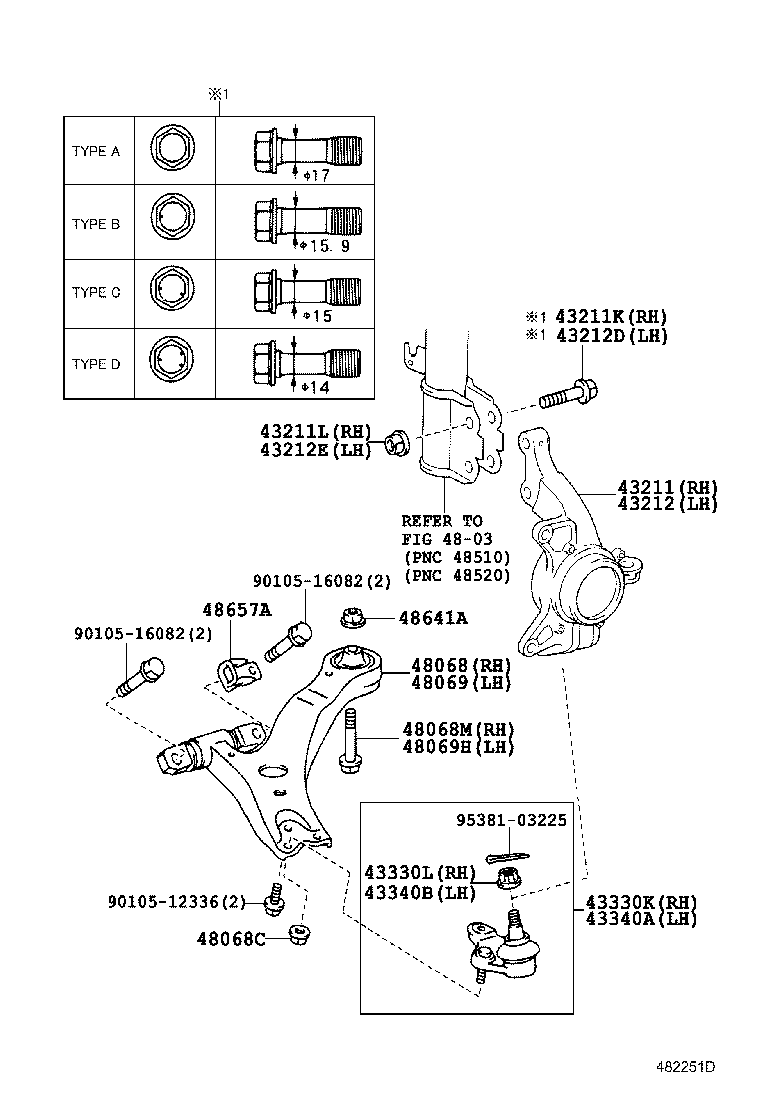 Front Axle Arm Steering Knuckle