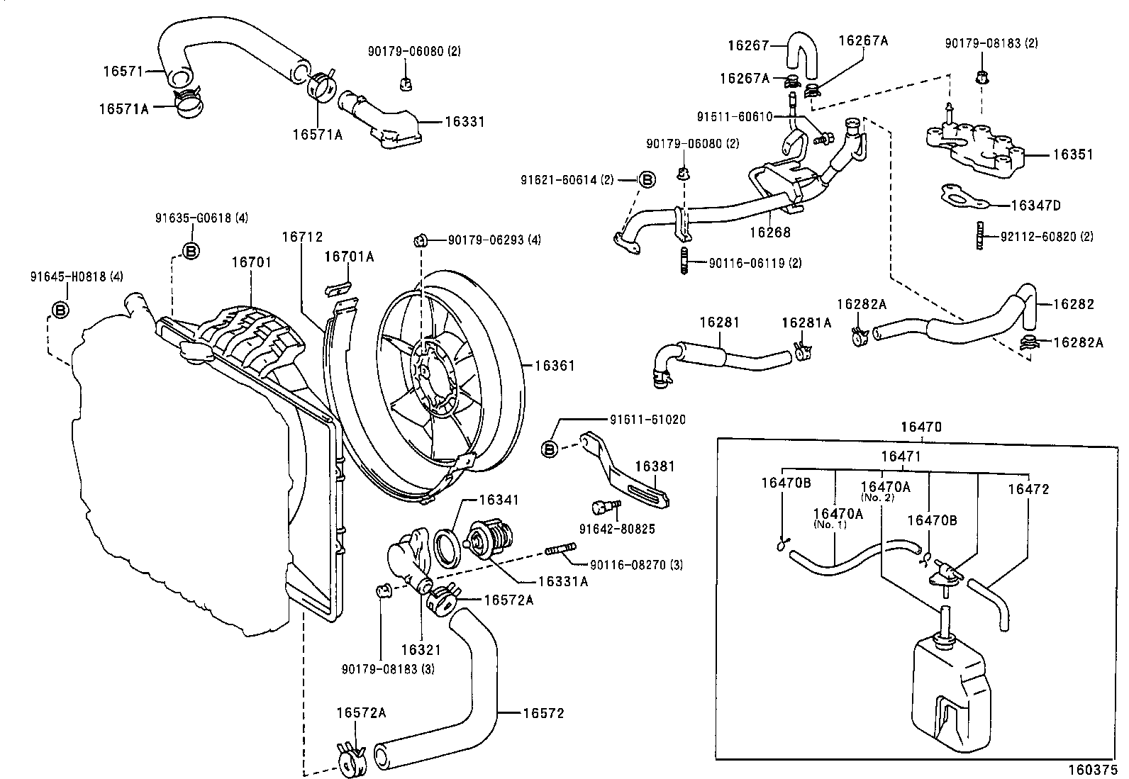 Radiator Water Outlet