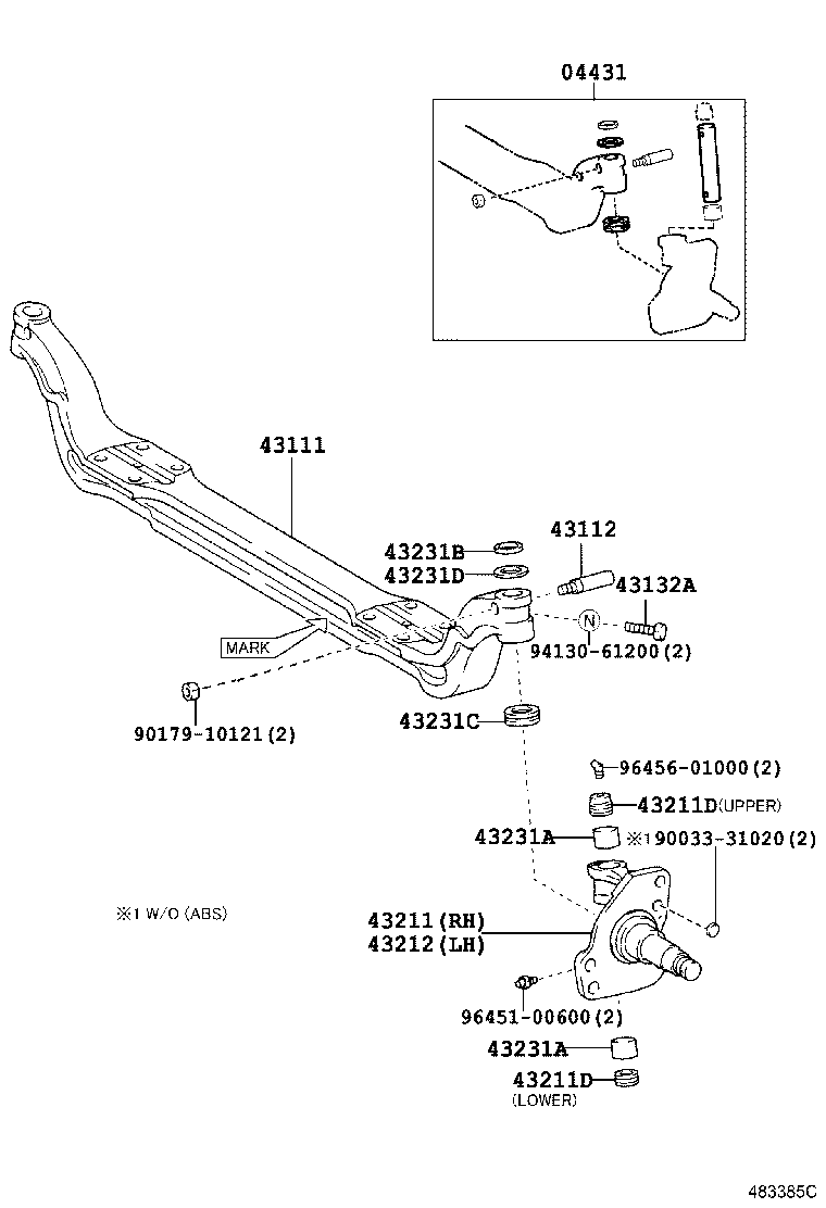 Front Axle Arm Steering Knuckle